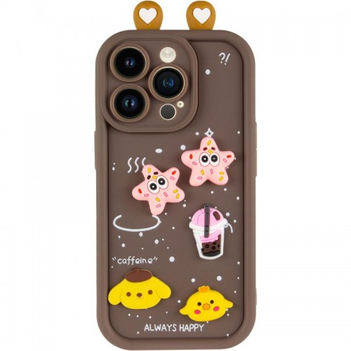 Чохол TPU Toys Case with Ears для Apple iPhone 13 Pro Max (6.7") Brown