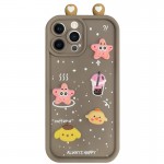 Чехол TPU Toys Case with Ears для Apple iPhone 14 Pro (6.1") Коричневый