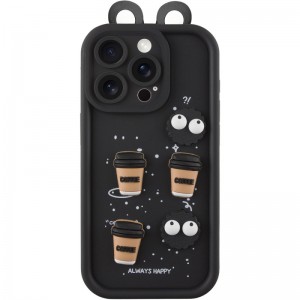 Чехол TPU Toys Case with Ears для Apple iPhone 14 Pro (6.1") Black
