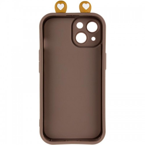 Чохол TPU Toys Case with Ears для Apple iPhone 15 (6.1") Brown