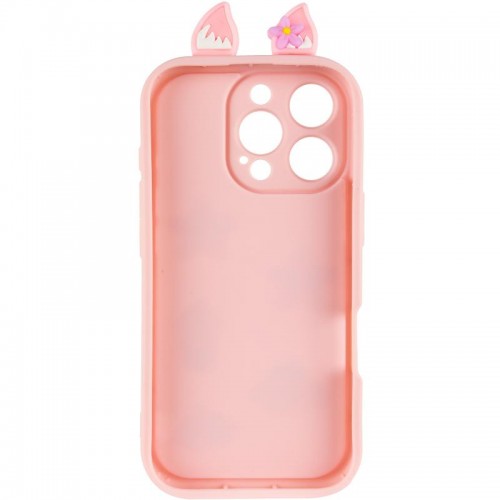 Чохол TPU Toys Case with Ears для Apple iPhone 16 Pro (6.3") Light Pink