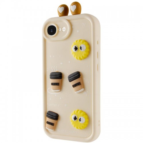Чохол TPU Toys Case with Ears для Apple iPhone 16e (6.1") Sand