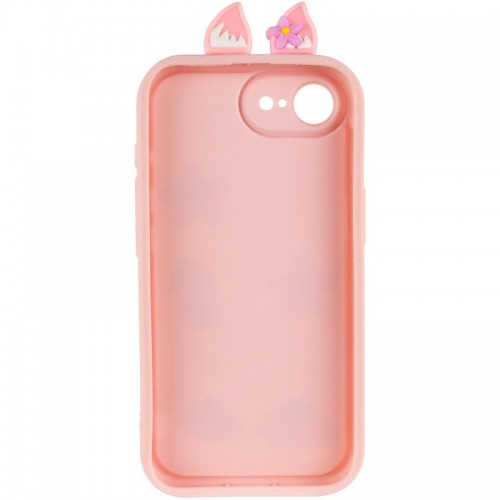Чохол TPU Toys Case with Ears для Apple iPhone 16e (6.1") Light Pink