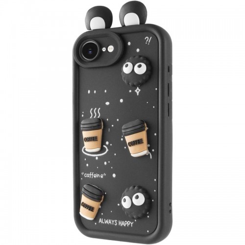 Чохол TPU Toys Case with Ears для Apple iPhone 16e (6.1") Black