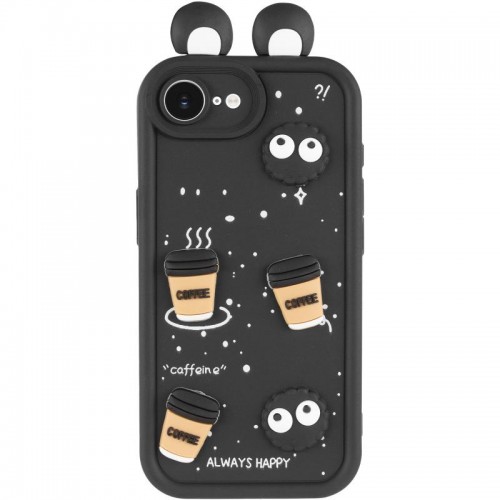 Чохол TPU Toys Case with Ears для Apple iPhone 16e (6.1") Black
