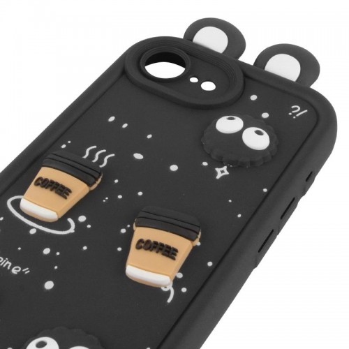 Чохол TPU Toys Case with Ears для Apple iPhone 16e (6.1") Black