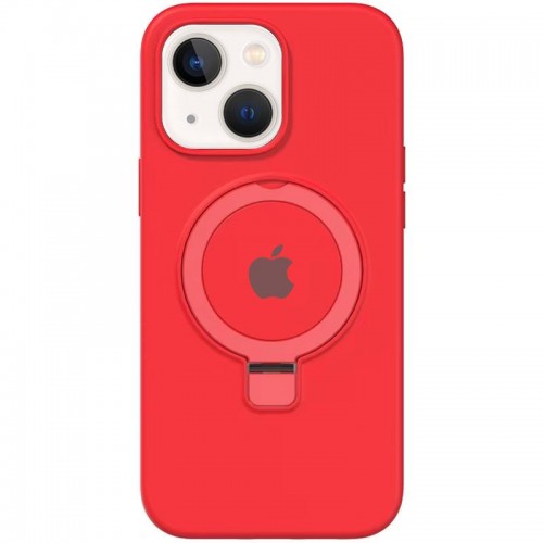 Чохол Silicone Case Full Protective with Ring для Apple iPhone 13 / 14 (6.1") Red