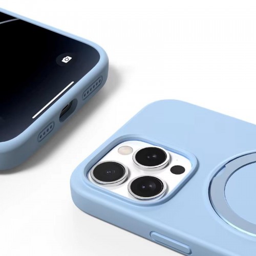 Чохол Silicone Case Full Protective with Ring для Apple iPhone 14 Pro Max (6.7") Blue