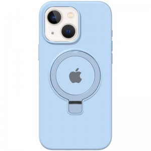 Чехол Silicone Case Full Protective with Ring для Apple iPhone 15 (6.1") Синий