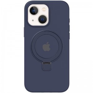 Чохол Silicone Case Full Protective with Ring для Apple iPhone 15 (6.1") Dark Blue