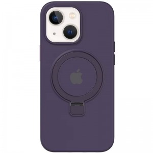 Чехол Silicone Case Full Protective with Ring для Apple iPhone 15 (6.1") Фиолетовый