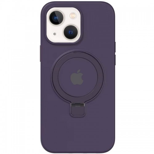 Чехол Silicone Case Full Protective with Ring для Apple iPhone 15 (6.1") Фиолетовый