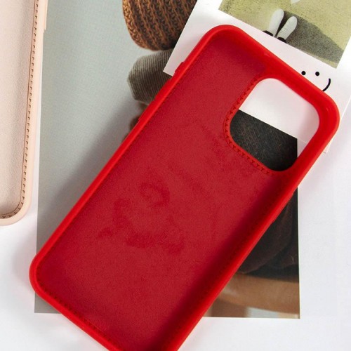 Чехол Silicone Case Full Protective with Ring для Apple iPhone 15 (6,1") Красный