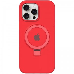 Чохол Silicone Case Full Protective with Ring для Apple iPhone 15 Pro Max (6.7") Red