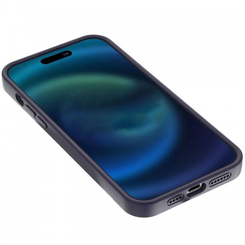 Чехол Silicone Case Full Protective с кольцом для Apple iPhone 16 (6.1") Фиолетовый