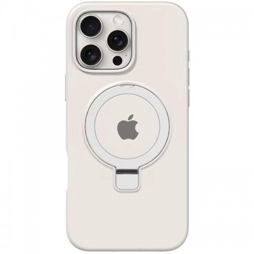 Чохол Silicone Case Full Protective with Ring для Apple iPhone 16 Pro (6.3") White