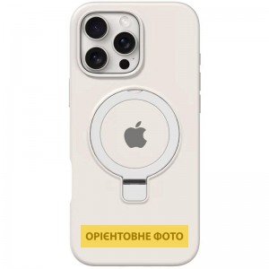 Чехол Silicone Case Full Protective with Ring для Apple iPhone 16e (6.1") Белый