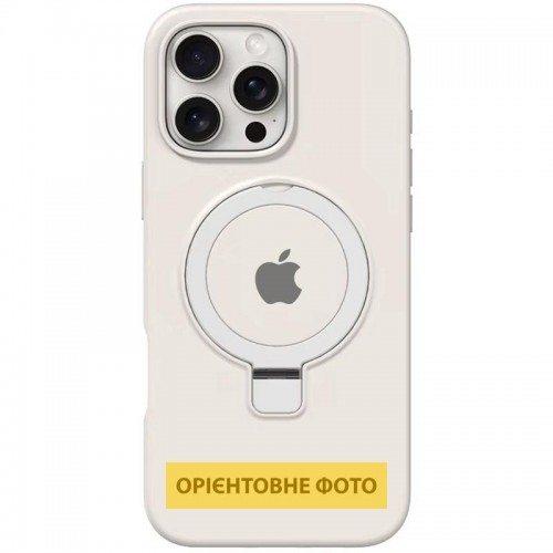 Чехол Silicone Case Full Protective with Ring для Apple iPhone 16e (6.1") Белый