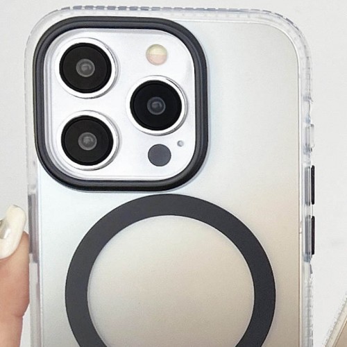 Чехол TPU+PC Phantom с MagSafe для Apple iPhone 13 Pro Max (6.7") Черный