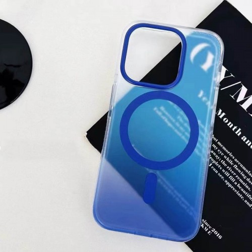 Чехол TPU+PC Phantom с MagSafe для Apple iPhone 14 Pro Max (6.7") Синий