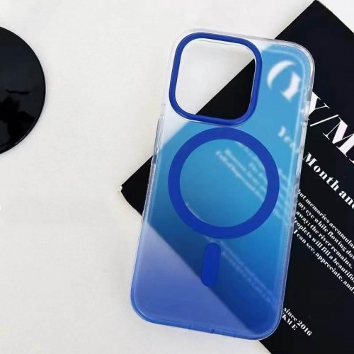 Чехол TPU+PC Phantom с MagSafe для Apple iPhone 15 Pro Max (6.7") Синий