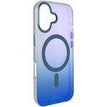 Чехол TPU+PC Phantom с MagSafe для Apple iPhone 16 (6.1") Синий
