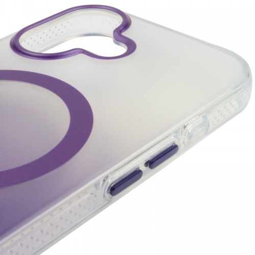 Чехол TPU+PC Phantom с MagSafe для Apple iPhone 16 (6.1") фиолетовый