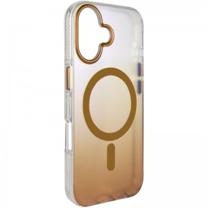 Чехол TPU+PC Phantom с MagSafe для Apple iPhone 16 (6.1") Золотой
