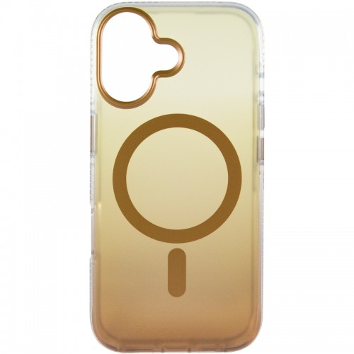 Чехол TPU+PC Phantom с MagSafe для Apple iPhone 16 (6.1") Золотой