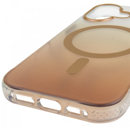 Чехол TPU+PC Phantom с MagSafe для Apple iPhone 16 (6.1") Золотой