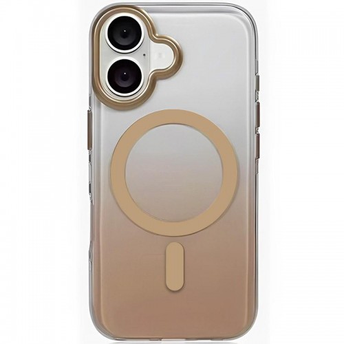 Чехол TPU+PC Phantom с MagSafe для Apple iPhone 16 (6.1") Золотой