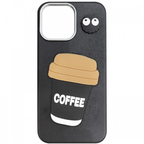 Чохол TPU Leather Toys для Apple iPhone 11 Pro Max (6.5") Coffee / Black