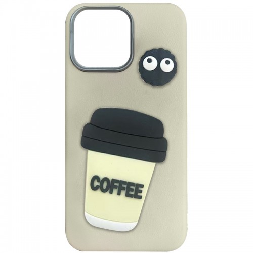 Чохол TPU Leather Toys для Apple iPhone 12 Pro Max / 13 Pro Max (6.7") Coffee / Sand