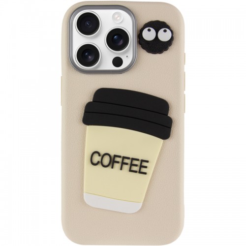 Чехол TPU Leather Toys для Apple iPhone 12 Pro Max / 13 Pro Max (6,7") Кофе / Песочный