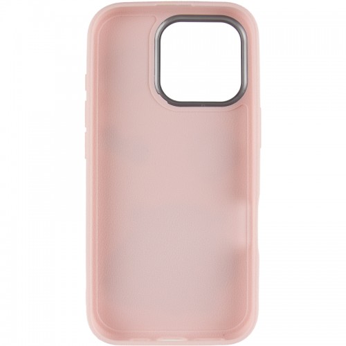 Чехол TPU Leather Toys для Apple iPhone 15 (6.1") Кофейный / Розовый
