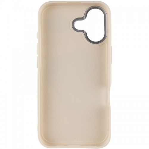 Чехол TPU Leather Toys для Apple iPhone 16 (6.1") Кофе / Песочный