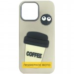 Чохол TPU Leather Toys для Apple iPhone 16e (6.1") Coffee / Sand