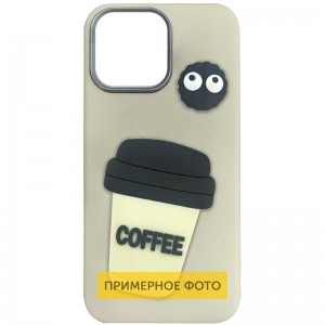 Чохол TPU Leather Toys для Apple iPhone 16e (6.1") Coffee / Sand