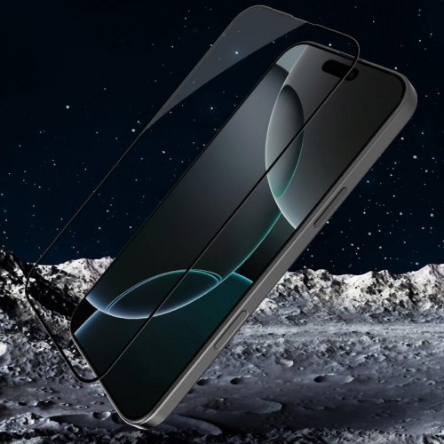 Захисне скло Nillkin (CP+ max 3D) (full glue) для Apple iPhone 16 Pro (6.3") Чорний