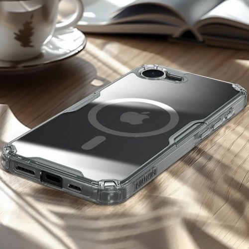 TPU чохол Nillkin Nature Pro Magnetic для Apple iPhone 16e (6.1") Безбарвний (прозорий)
