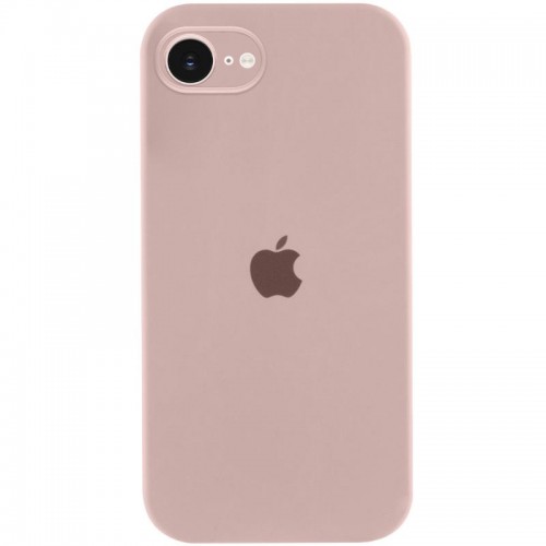 Чехол Silicone Case Full Camera Protective (AA) для Apple iPhone 16e (6.1") Розовый / Pink Sand