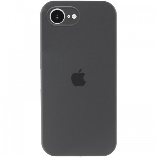 Чехол Silicone Case Full Camera Protective (AA) для Apple iPhone 16e (6.1") Серый / Dark Gray