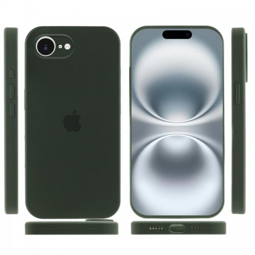 Чохол Silicone Case Full Camera Protective (AA) для Apple iPhone 16e (6.1") Зелений / Cyprus Green