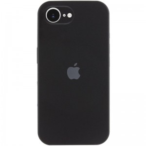 Чехол Silicone Case Full Camera Protective (AA) для Apple iPhone 16e (6.1") Чёрный / Black