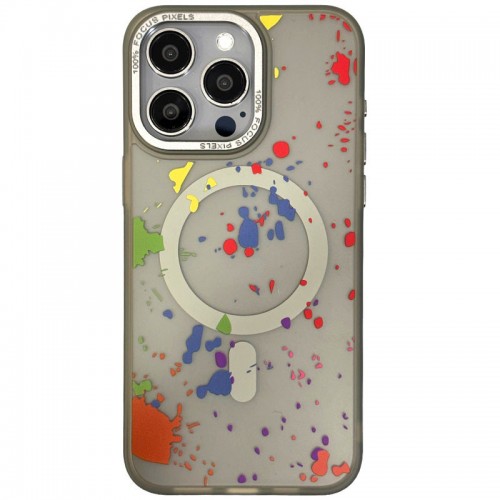 Чохол TPU+PC Flush with MagSafe для Apple iPhone 16 (6.1") Titanium grey