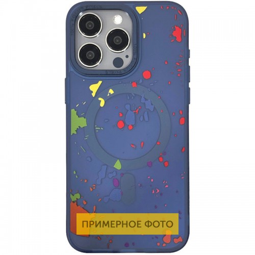 Чохол TPU+PC Flush with MagSafe для Apple iPhone 16 (6.1") Dark blue