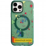 Чехол TPU+PC Flush с MagSafe для Apple iPhone 16e (6.1") Тёмно-зелёный