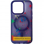 Чехол TPU+PC Flush с MagSafe для Apple iPhone 16e (6.1") тёмно-фиолетовый