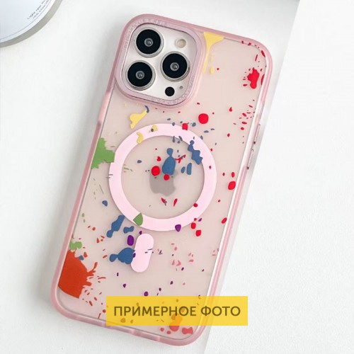 Чехол TPU+PC Flush с MagSafe для Apple iPhone 16e (6.1") Нежно-розовый