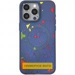 Чехол TPU+PC Flush с MagSafe для Apple iPhone 16e (6.1") Тёмно-синий